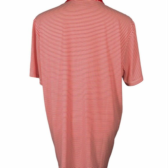 Nike Golf Dri-Fit Red & White Striped Men's Polo Shirt XL Extra Large - Picture 3 of 9